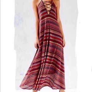 Ecoté Woven Multicolor Maxi Dress